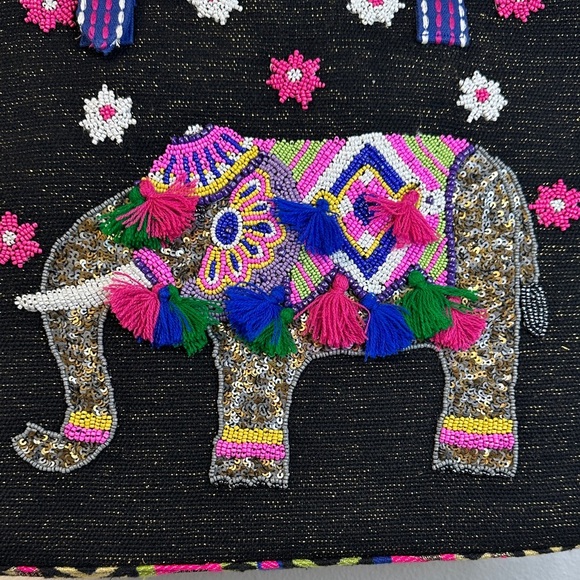 NWT America & Beyond Embellished Critter Tote Safari The Gentle Giant - Picture 3 of 8